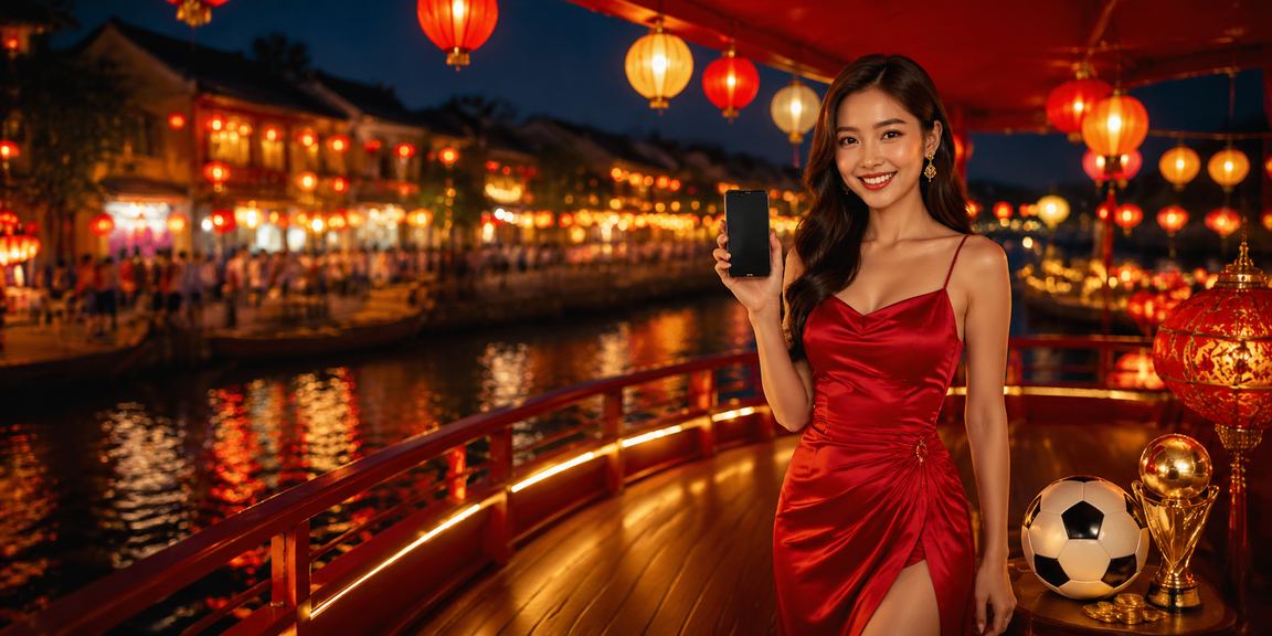 Người hâm mộ bóng đá tại chợ đêm Hội An theo dõi trận đấu và tra cứu kèo trực tuyến