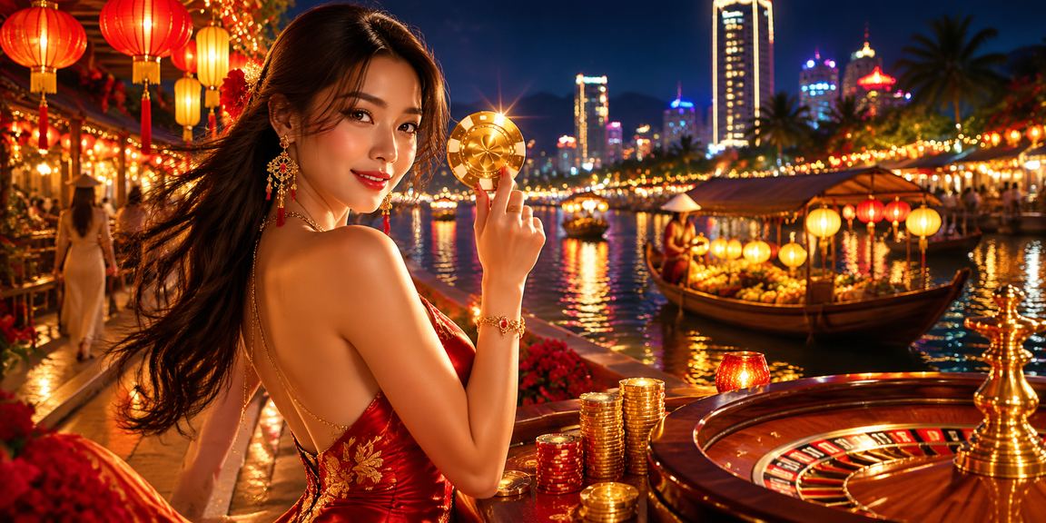 Không khí casino sôi động tại chợ đêm Nha Trang gợi nhớ trải nghiệm live casino trực tuyến